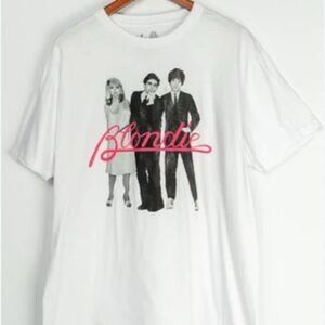 White Graphic T-Shirt with Pink Text
